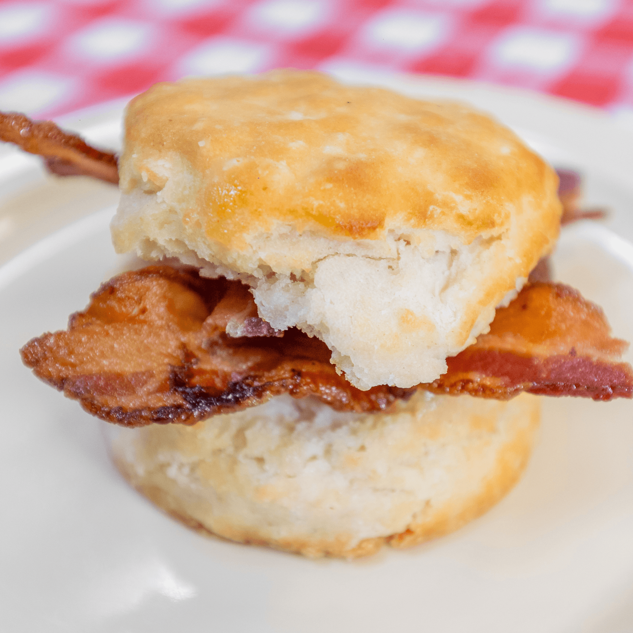 Applewood Bacon Biscuit.