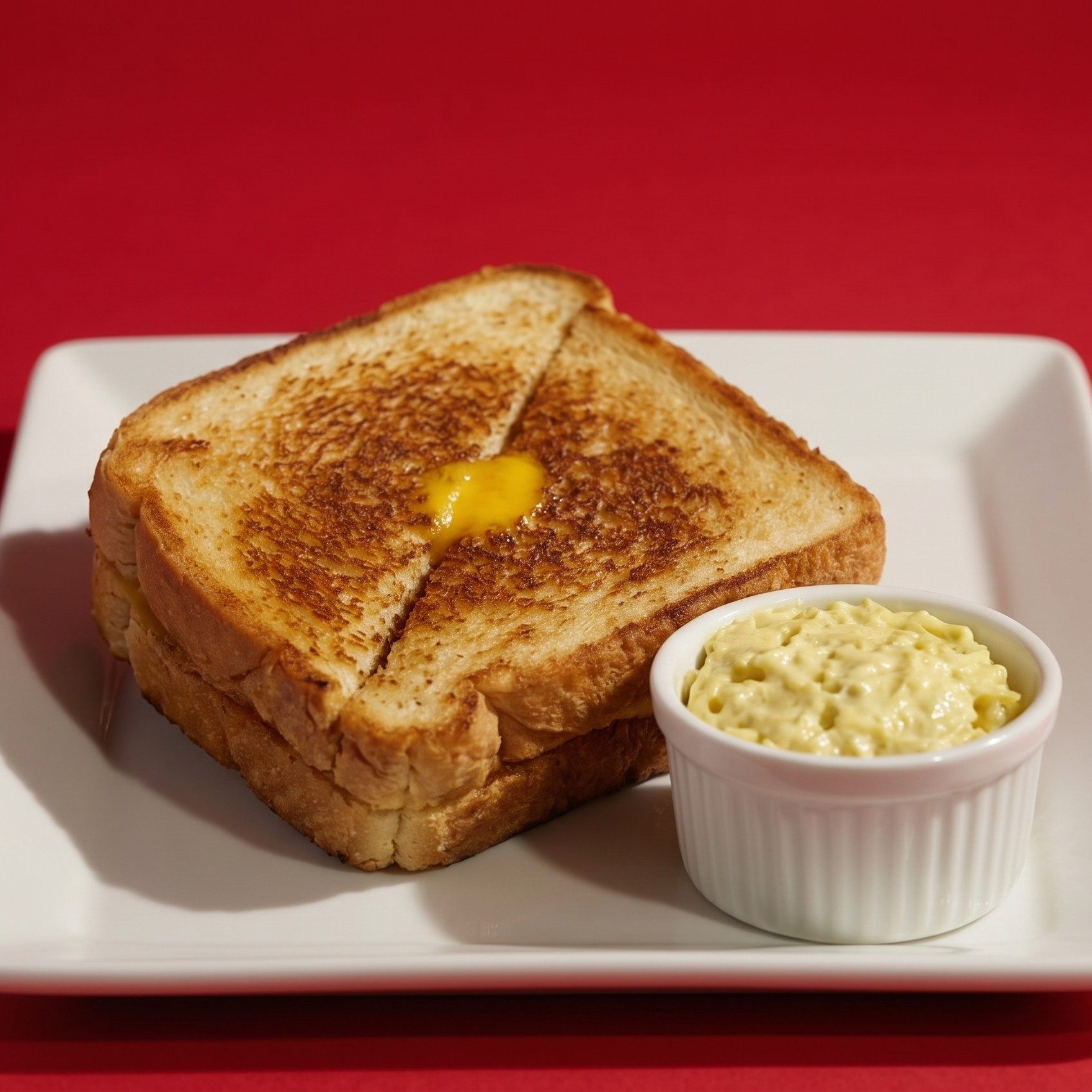 Grilled Ham & Cheese Breakfast Sandwich.