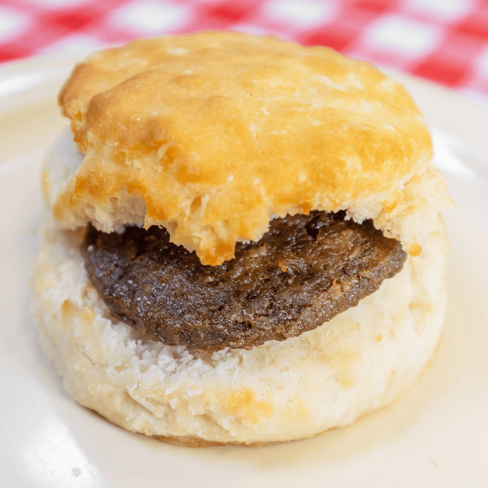 Sausage Biscuit.