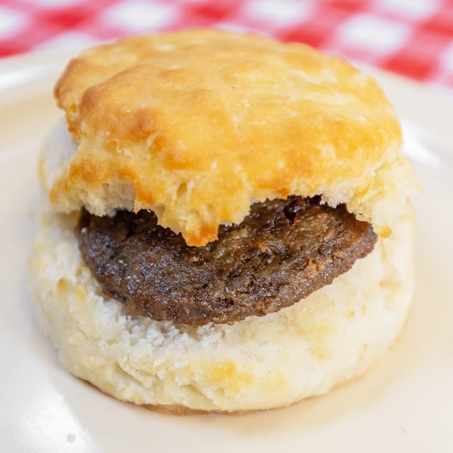 Sausage Biscuit.